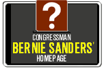Cong. Bernie Sanders Homepage