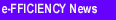 e-FFICIENCY NEWS