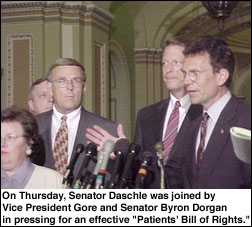 Sen. Daschle, V.P. Gore, and others
