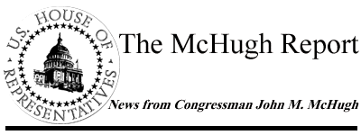 [News from Congressman John M. McHugh]