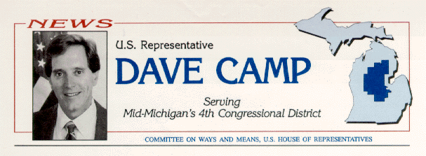 [News--Rep. Dave Camp Serving Mid-Michigan's 4th Congressional District