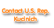 Contact U.S. Rep Kucinich