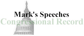 Mark Green's Speeches Title Bar