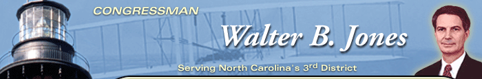 Congressman Walter B. Jones Serving North Carolina's Third District