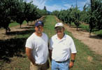 Third and fourth generation farmers, Sam and Aron Asai have improved their orchard's irrigation efficiency through the Environmental Quality Incentives Program.